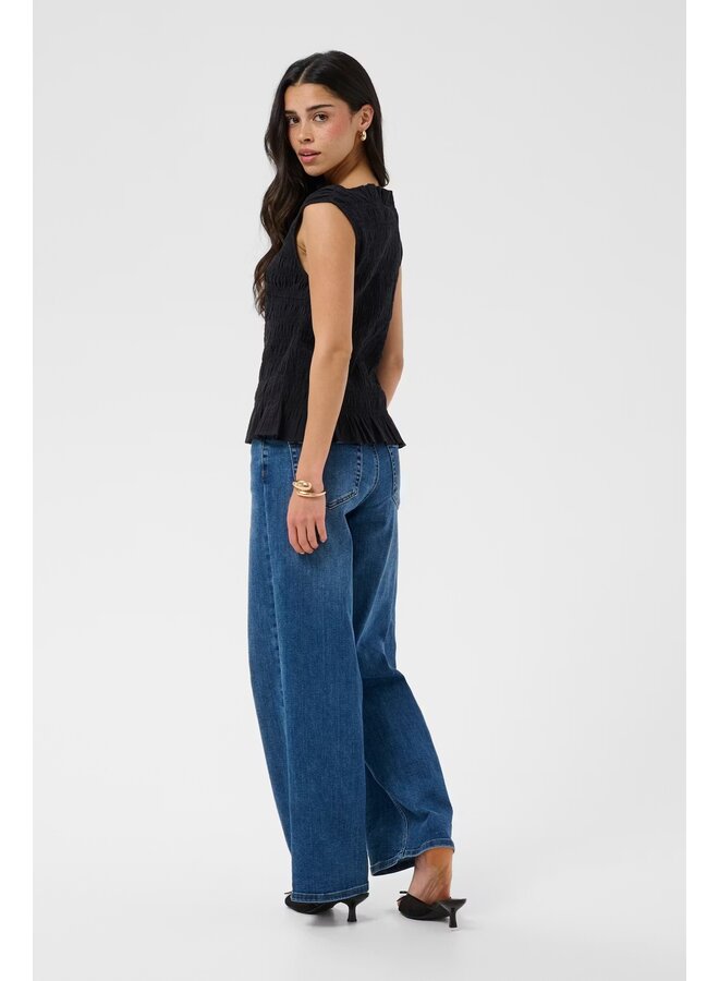 Bethany Smock Top Black Deep