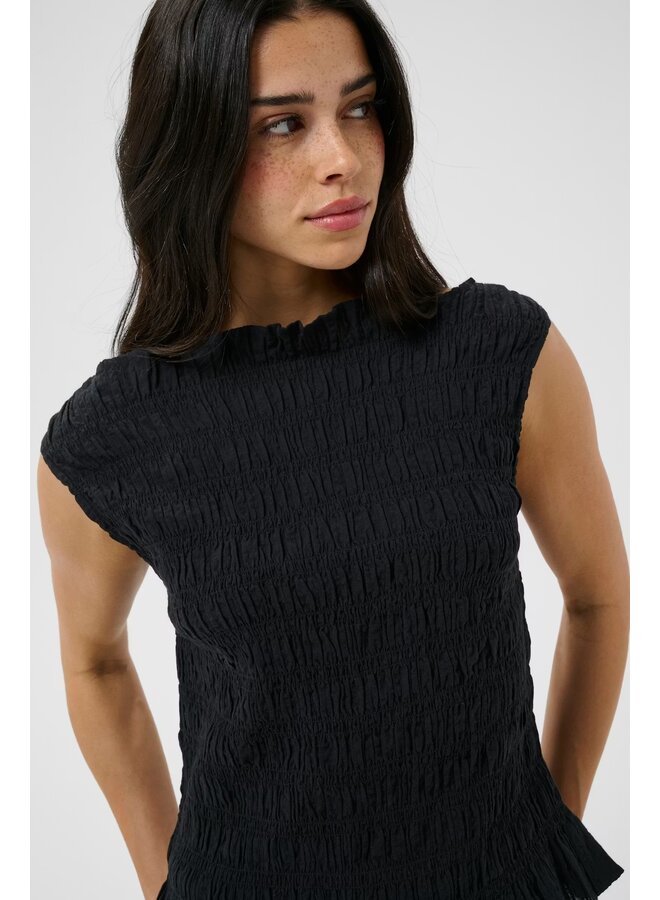 Bethany Smock Top Black Deep