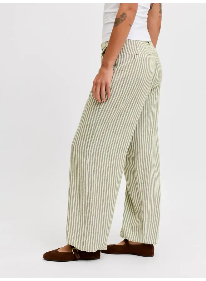 Emily Raya Pants Olive Blanc