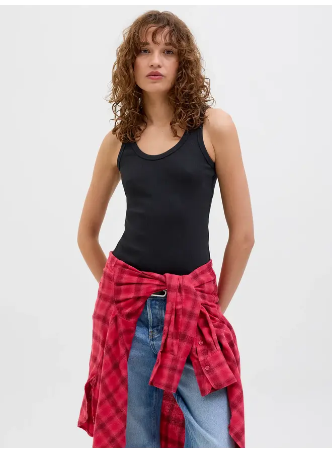 Frida U-neck Top Black