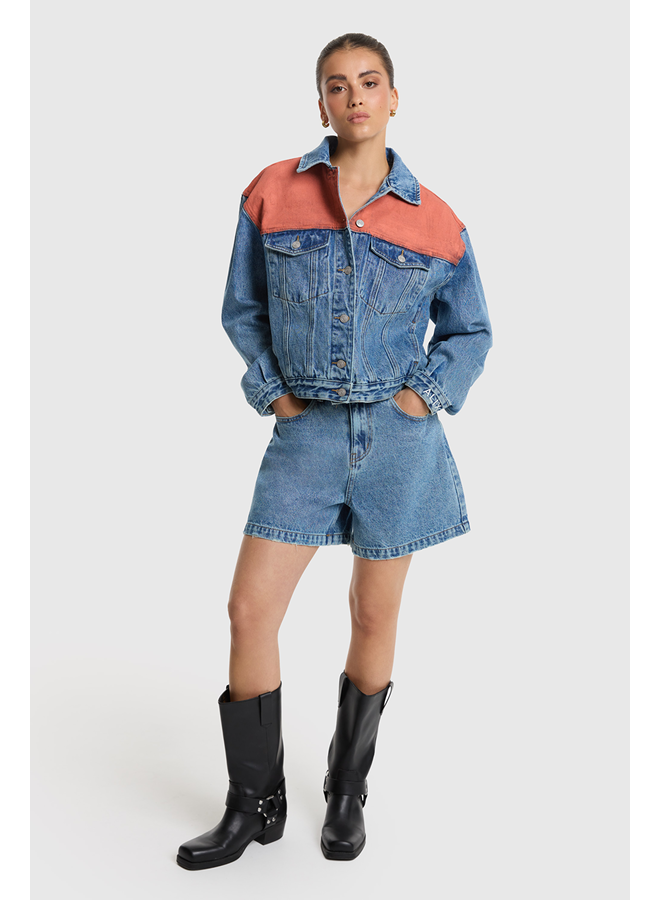 Bermuda Denim Short Blue