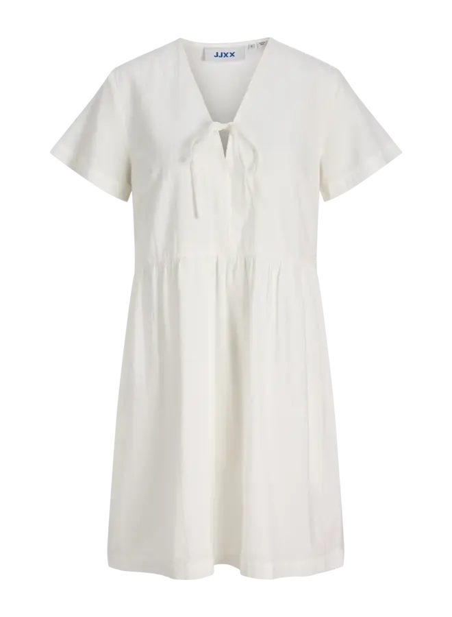 Kia V-neck Dress Blanc De Blanc