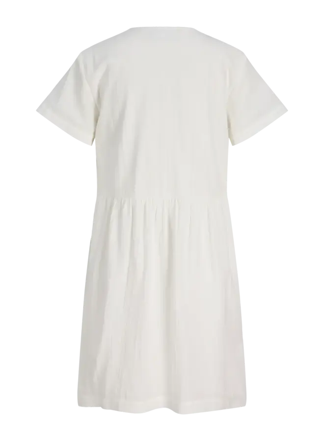 Kia V-neck Dress Blanc De Blanc
