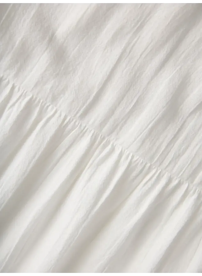 Kia V-neck Dress Blanc De Blanc