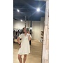 Kia V-neck Dress Blanc De Blanc