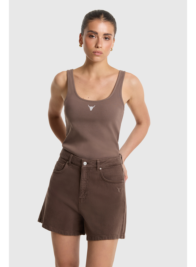 Heavy Twill Brown Short