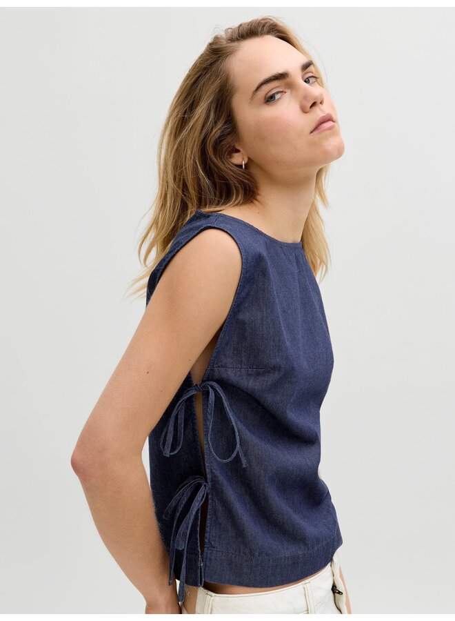 Debby Chambrey Dark Blue Denim