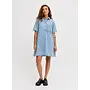 Amara Short Denim Dress Light Blue