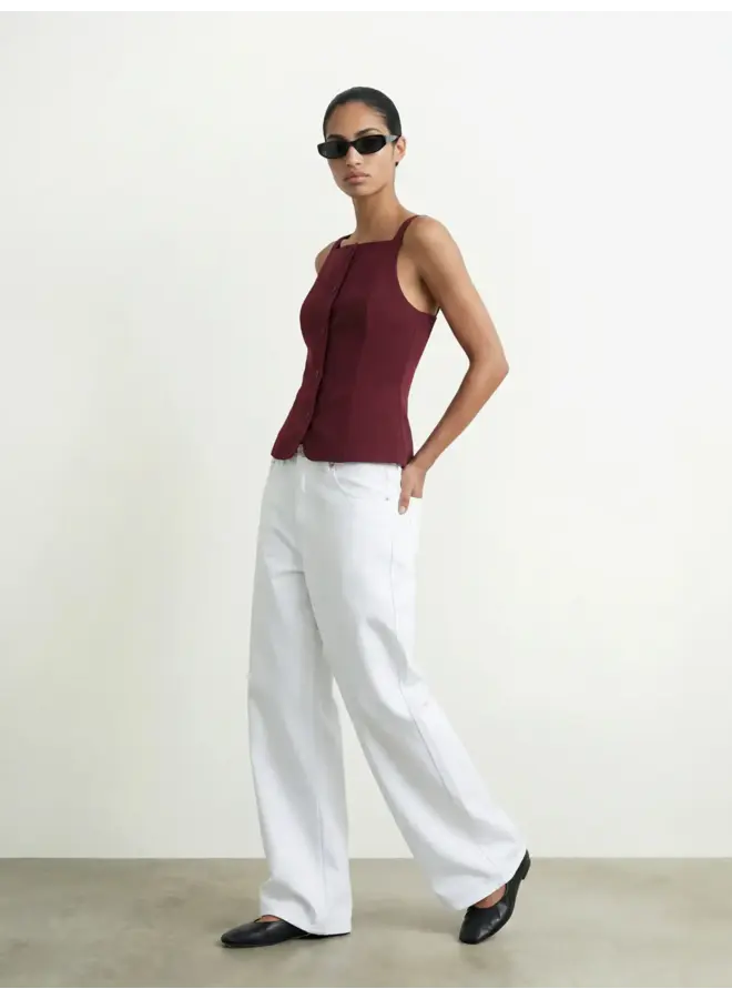 Petal Strap Vest Windsor Wine