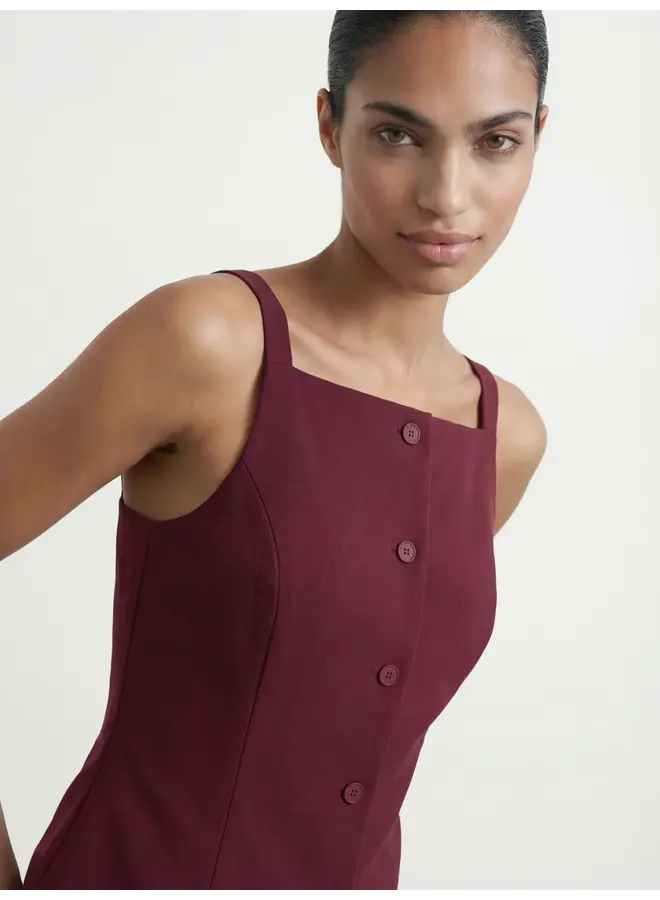Petal Strap Vest Windsor Wine