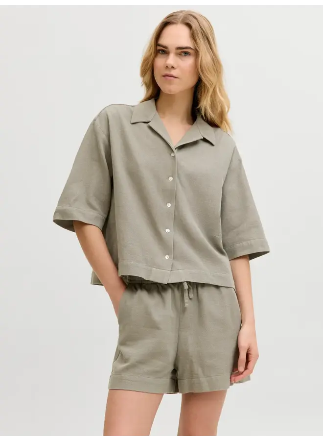 Global Waffle 3/4 Shirt Vetiver