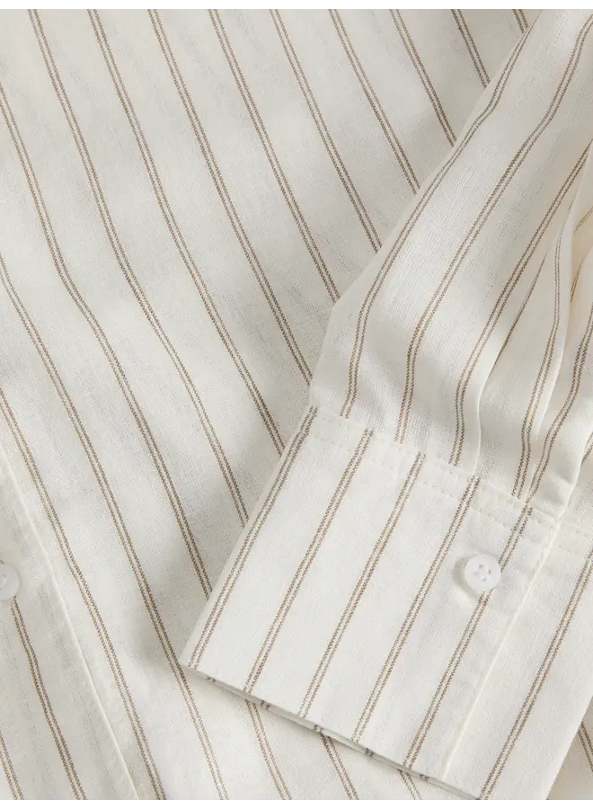 Almira Linnen Blend Shirt Blanc