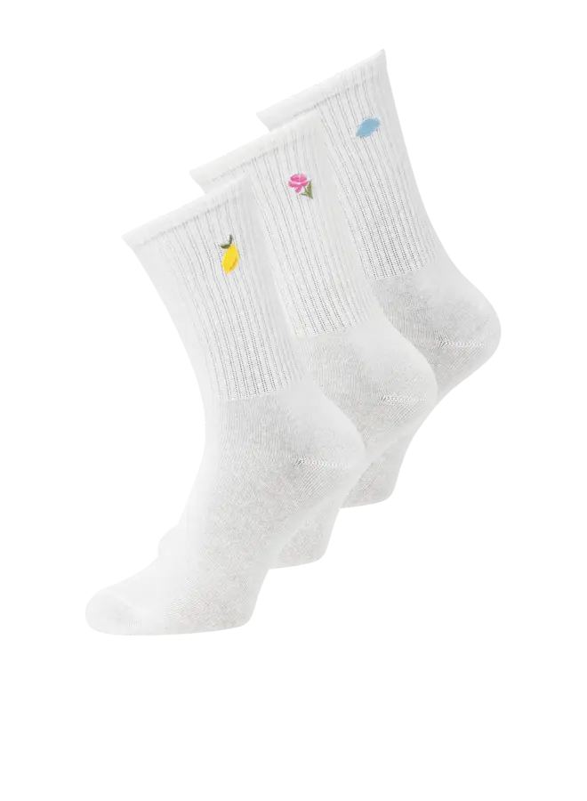 Reese Sock 3 Pack White