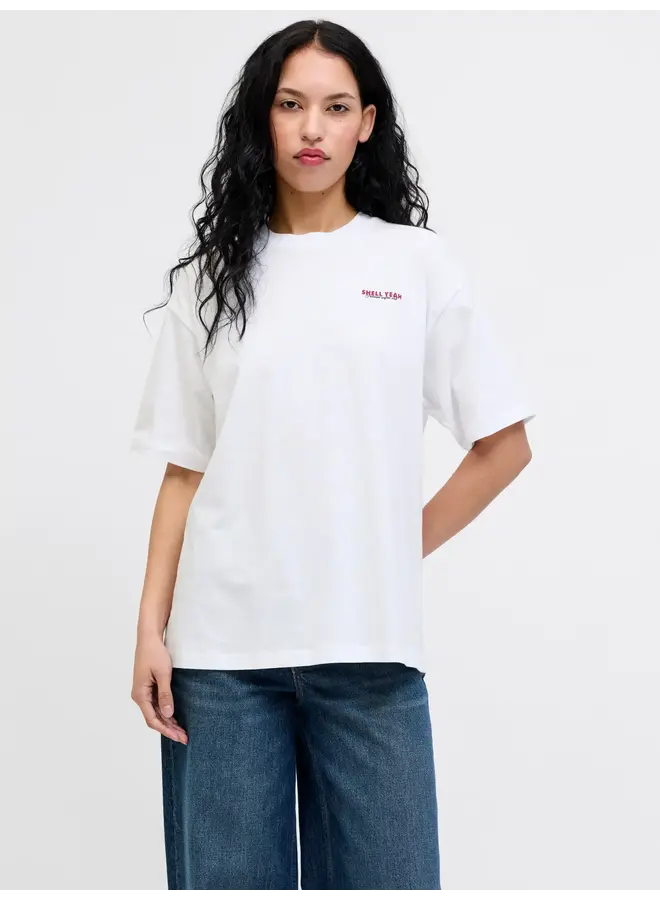 Millow Loose Tee Bright White Shell