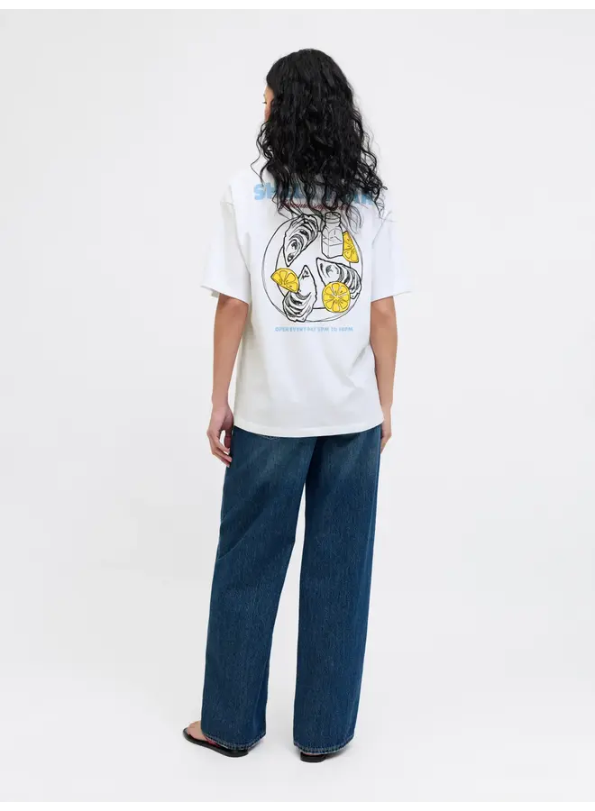 Millow Loose Tee Bright White Shell