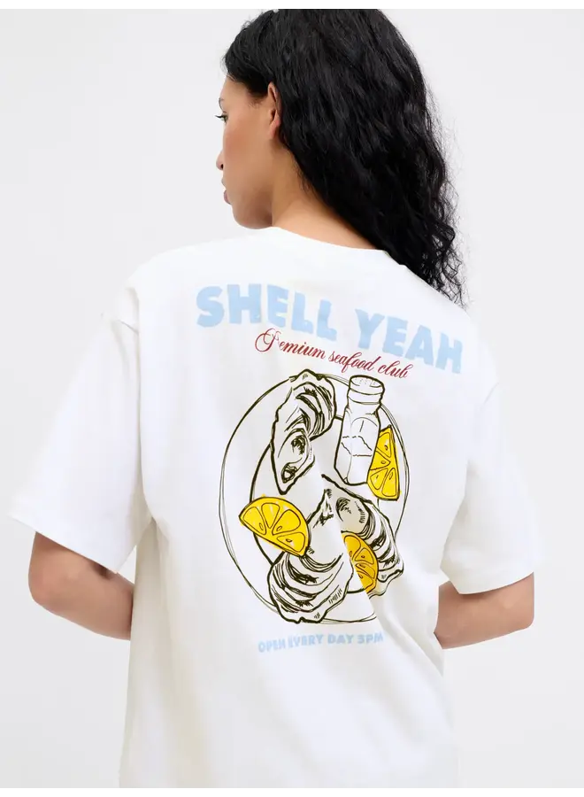 Millow Loose Tee Bright White Shell