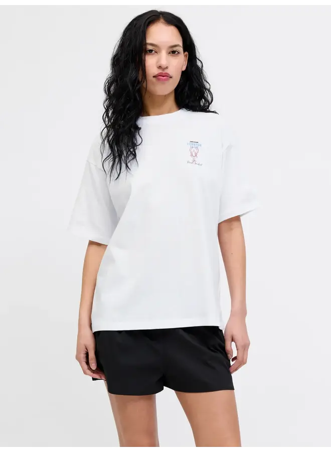Millow Loose Tee White Lobster