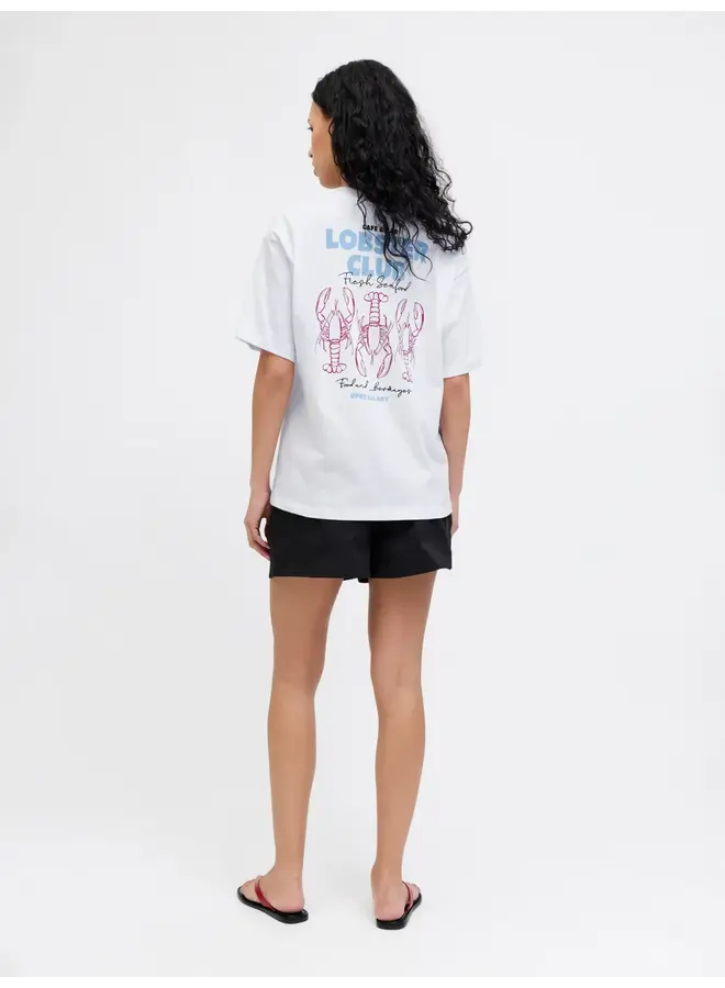Millow Loose Tee White Lobster