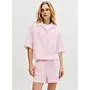 Global Waffle Shirt 3/4 Pink Lady