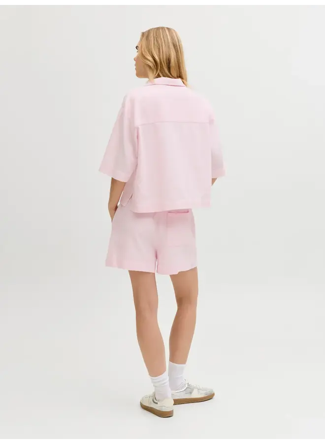 Global Waffle Shirt 3/4 Pink Lady
