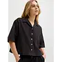 Global Waffle Shirt 3/4 Black