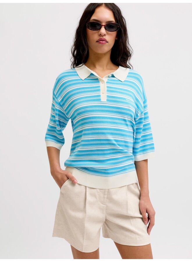 Aya Structured Wide Short Feather Gray