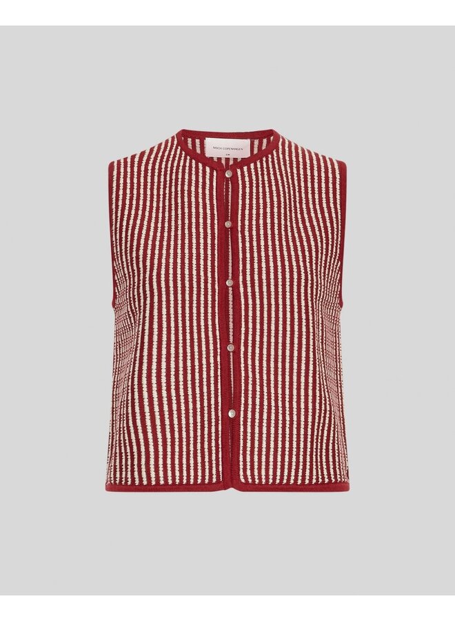 Priscilla Vest Rhubarb Sand