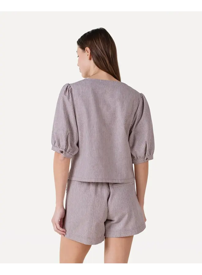 Kiek Shirt Chocolate Fondant Stripe