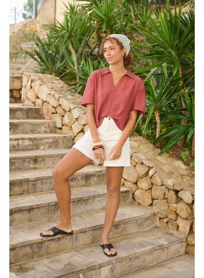 Brook Reg Fit Short Chalk