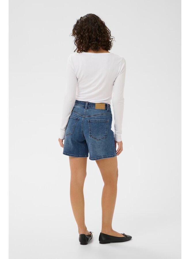 Brook Reg Fit Short Medium Blue Denim