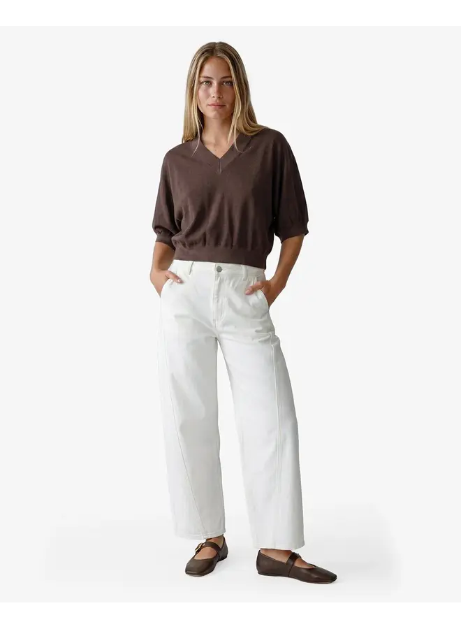 Amice V-neck T-shirt Chocolate Fondant