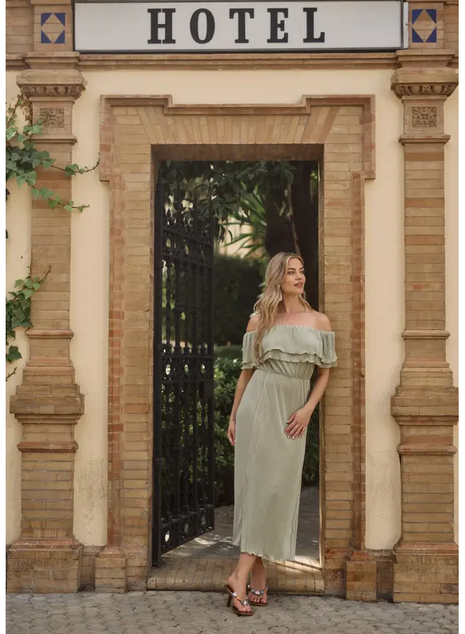 Bonne Dress Sage Green