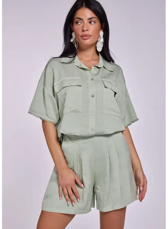 Biba Blouse Sage Green
