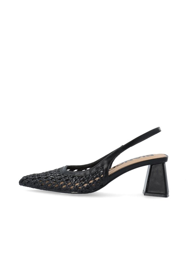 MARALYN Slingback Weaved Faux Leather