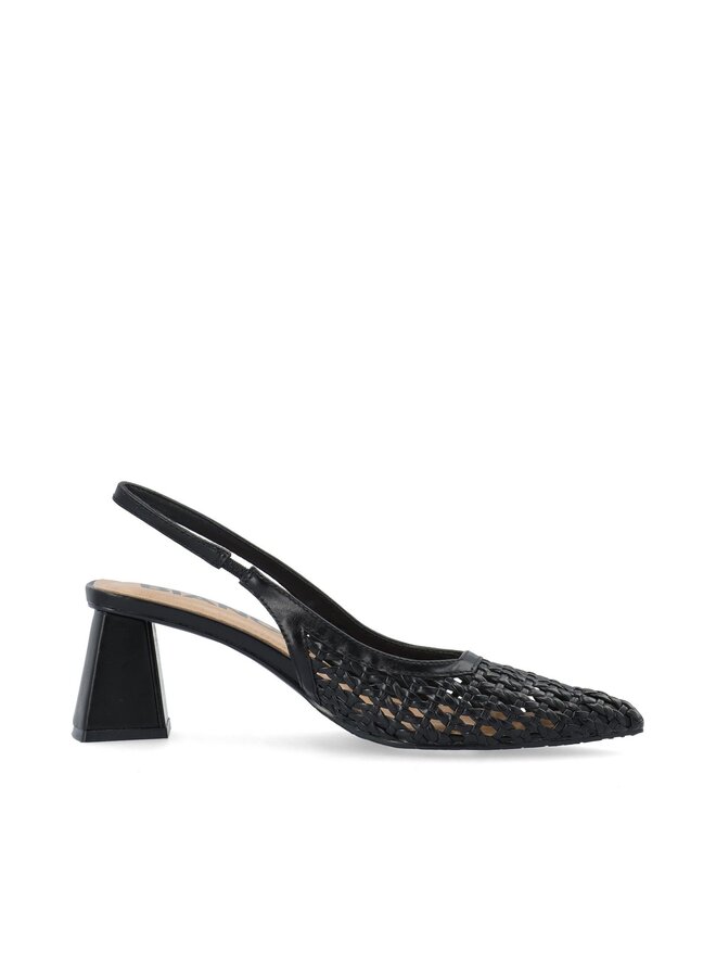 MARALYN Slingback Weaved Faux Leather