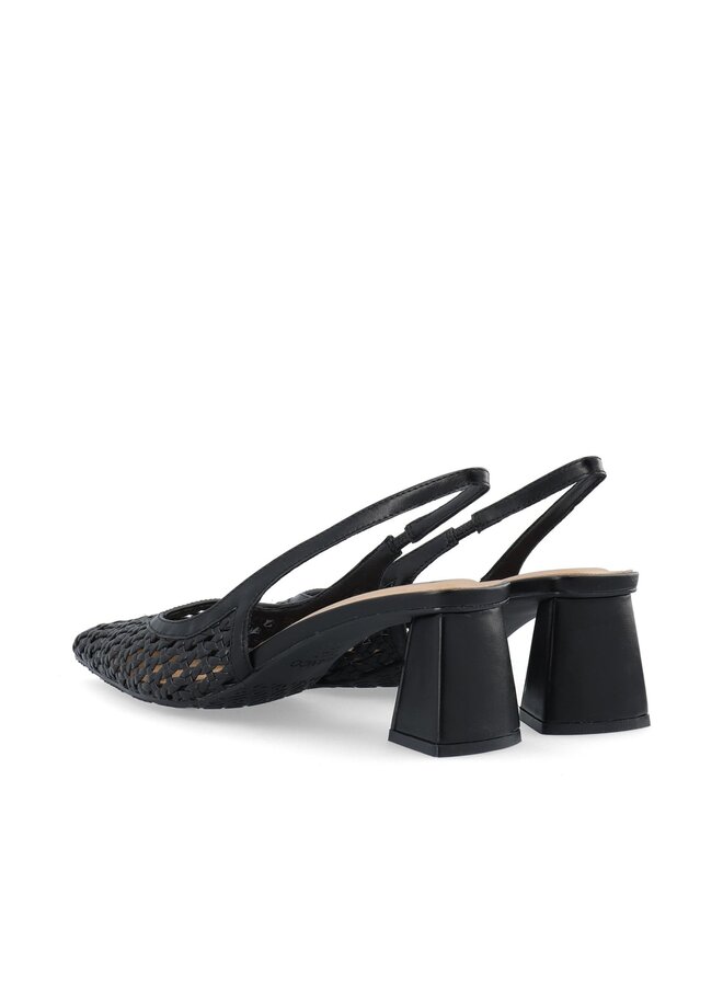 MARALYN Slingback Weaved Faux Leather