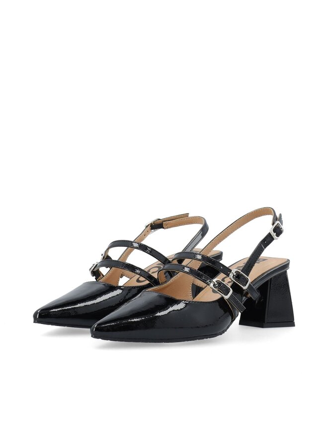 MARALYN Mary Jane Slingback Faux Leather