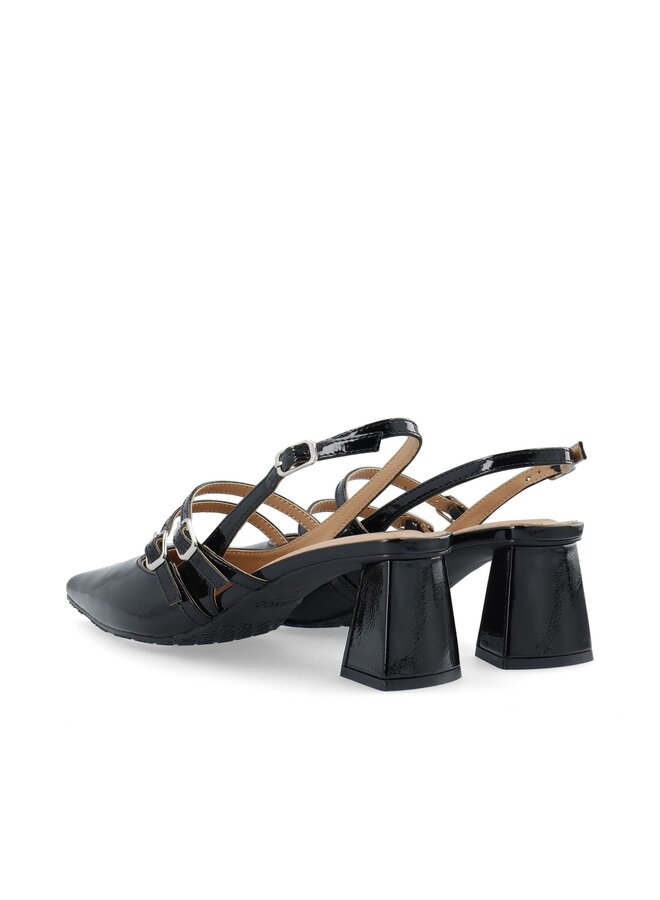 MARALYN Mary Jane Slingback Faux Leather