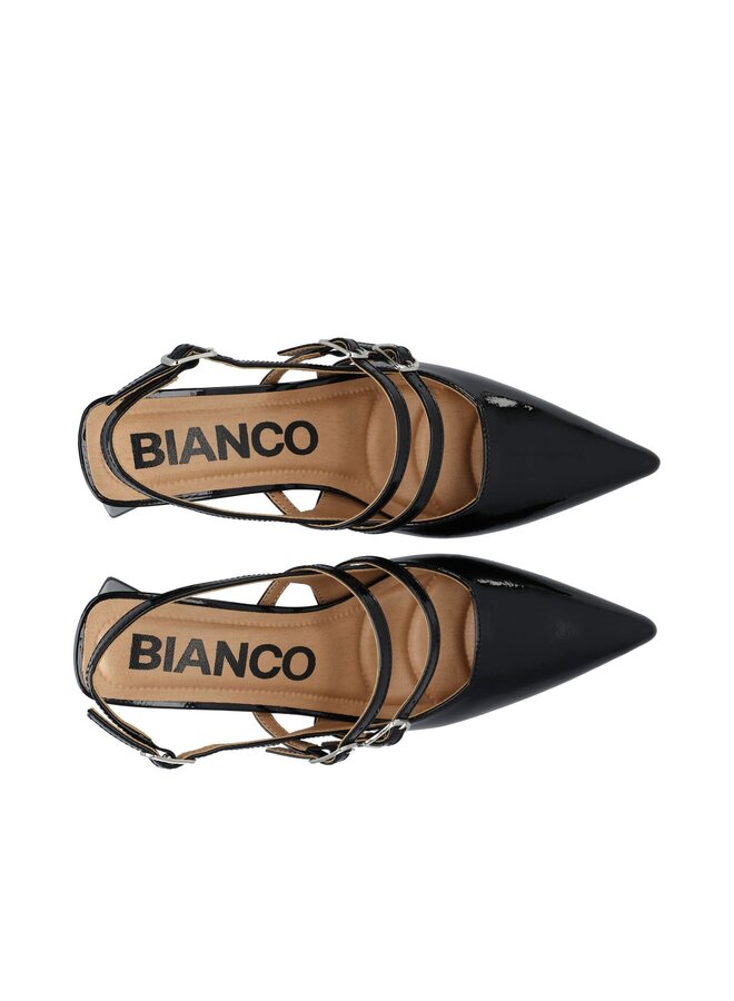 MARALYN Mary Jane Slingback Faux Leather
