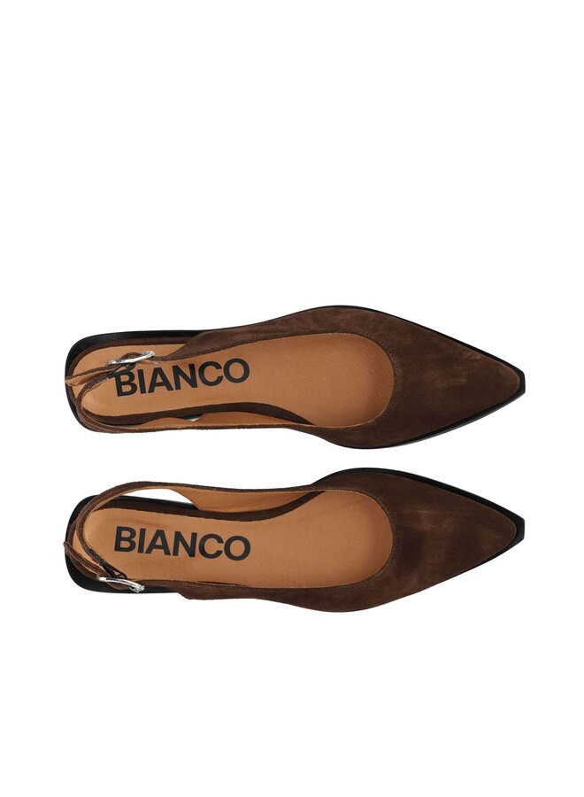 VICTORIA Slingback Suede Brown