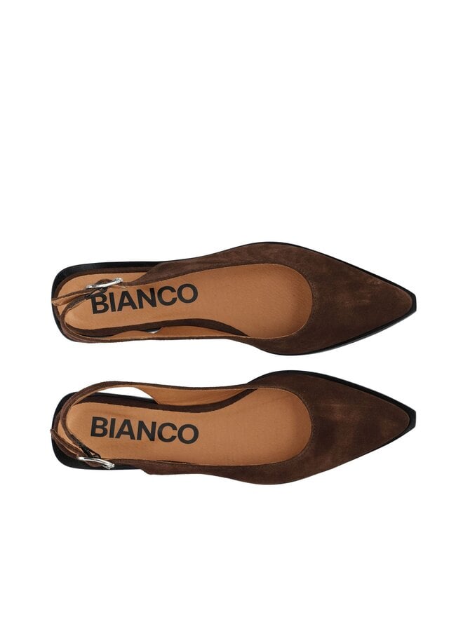VICTORIA Slingback Suede Brown