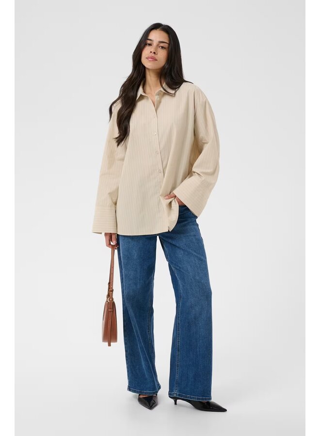 Josie Shirt Feather Gray Stripe