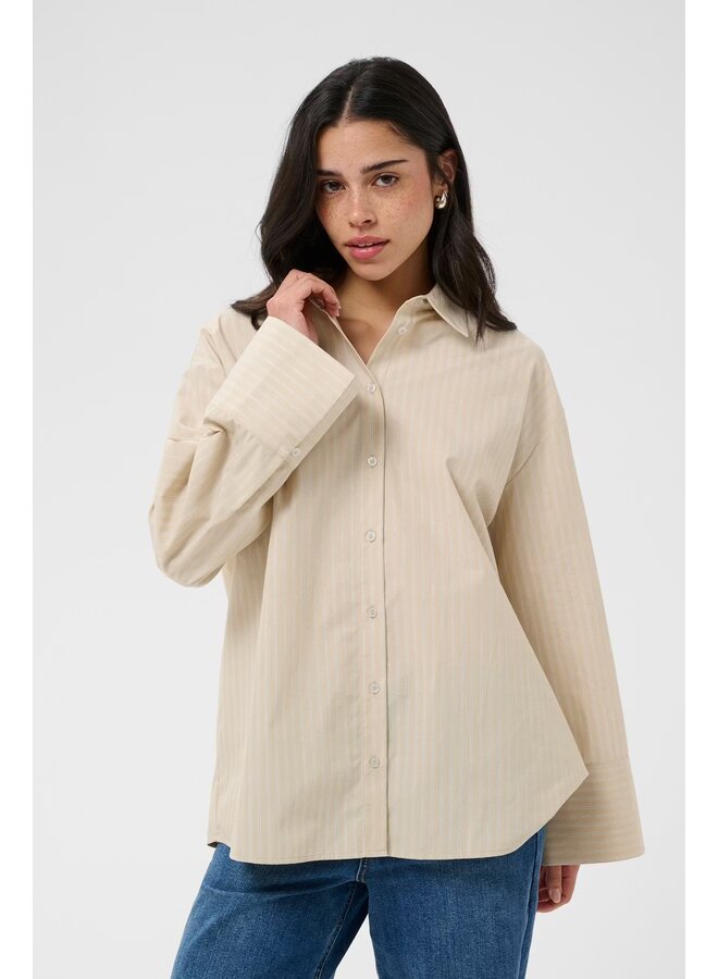 Josie Shirt Feather Gray Stripe