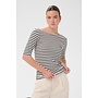Liddy Boatneck T-shirt Chalk/Marine