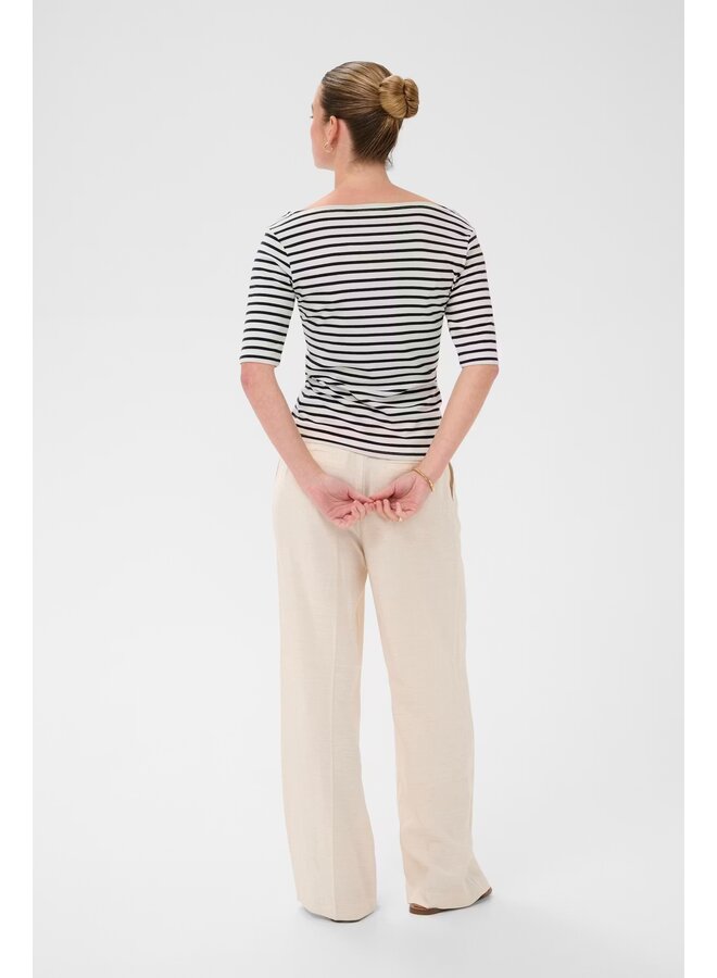 Liddy Boatneck T-shirt Chalk/Marine