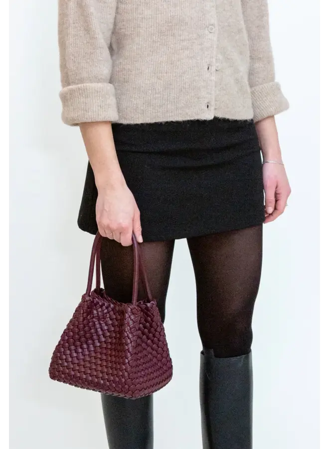 Lily Braided Structure Deep Burgundy