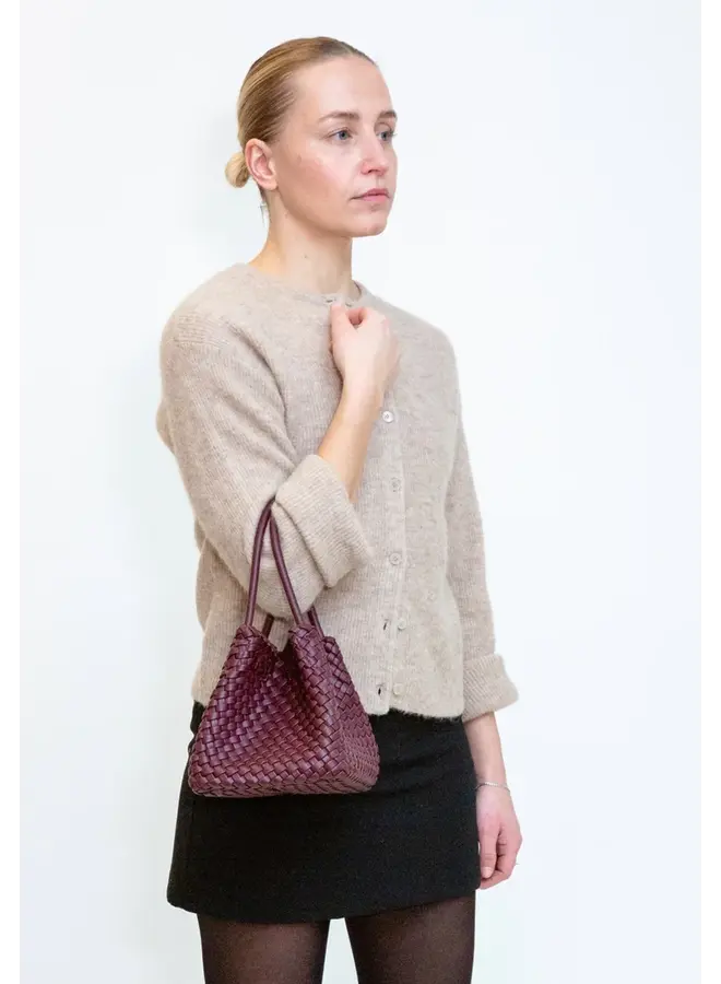 Lily Braided Structure Deep Burgundy