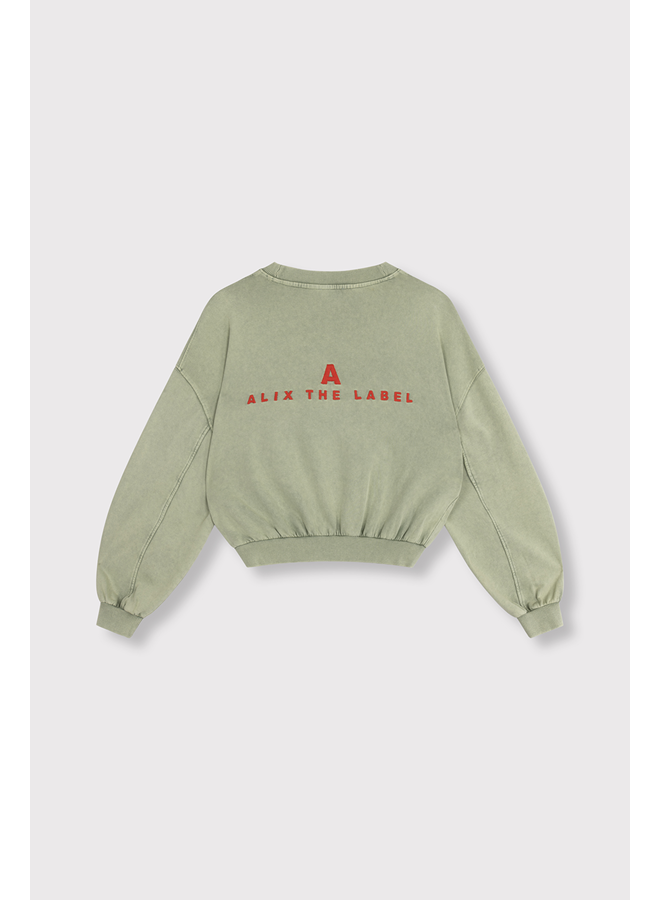 Oversized Sweater Light Army