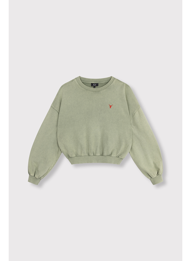 Oversized Sweater Light Army