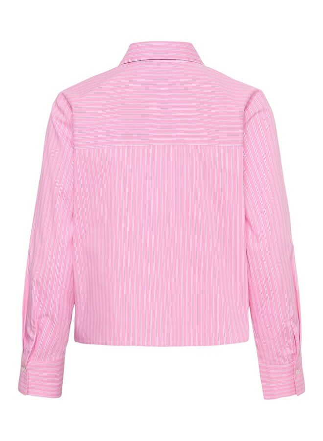 Ebony Short Shirt Pink Stripe